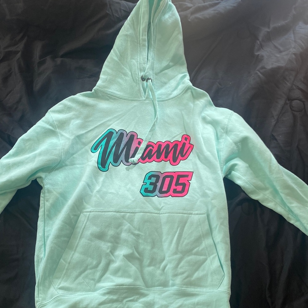 Teal Miami Hoodie